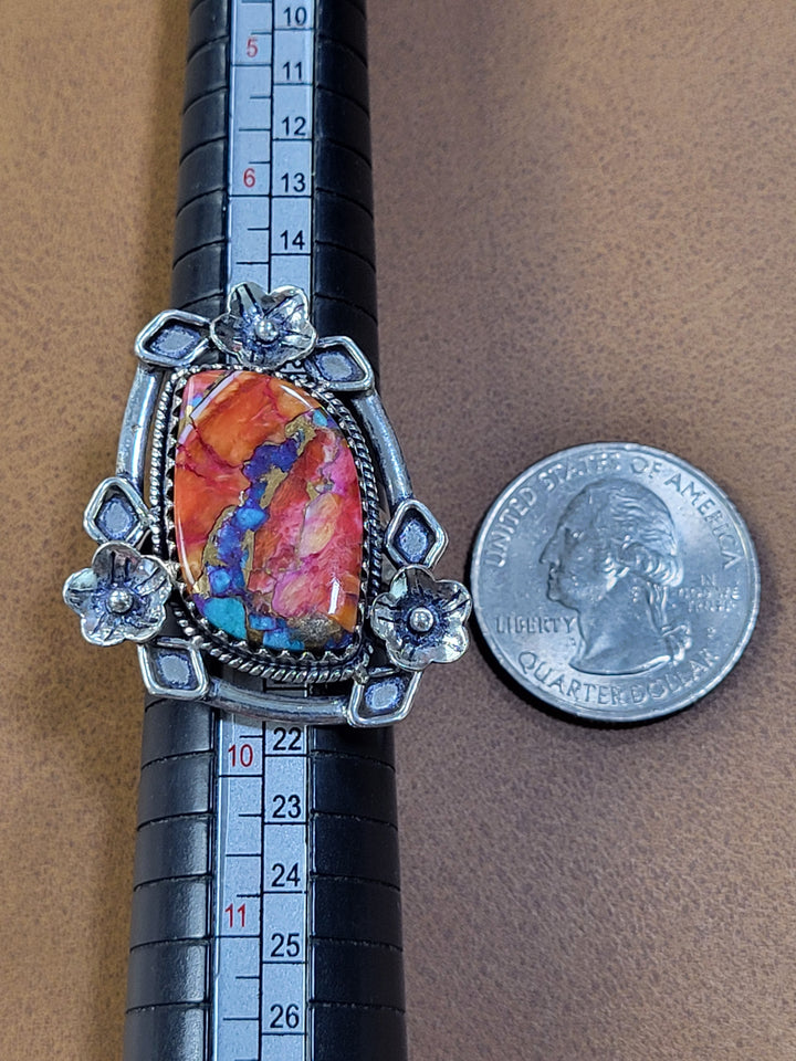 Natural Dhalia Ring 925 Sterling Silver