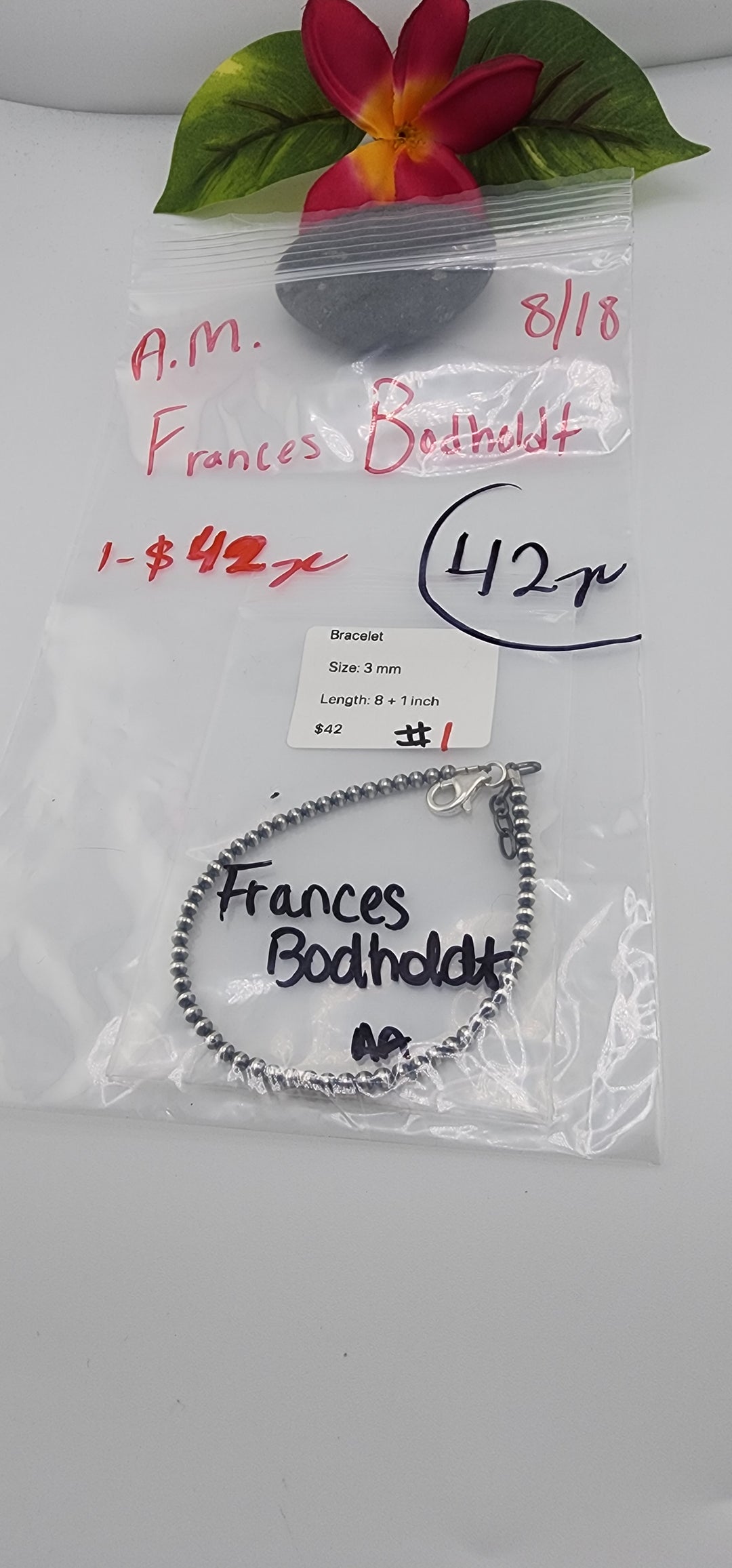 AM SHOW 48HR - RESERVED FOR: Frances Bodholdt - 8/18/2025 FL tiktok Live Show - 1 Sterling Silver Items