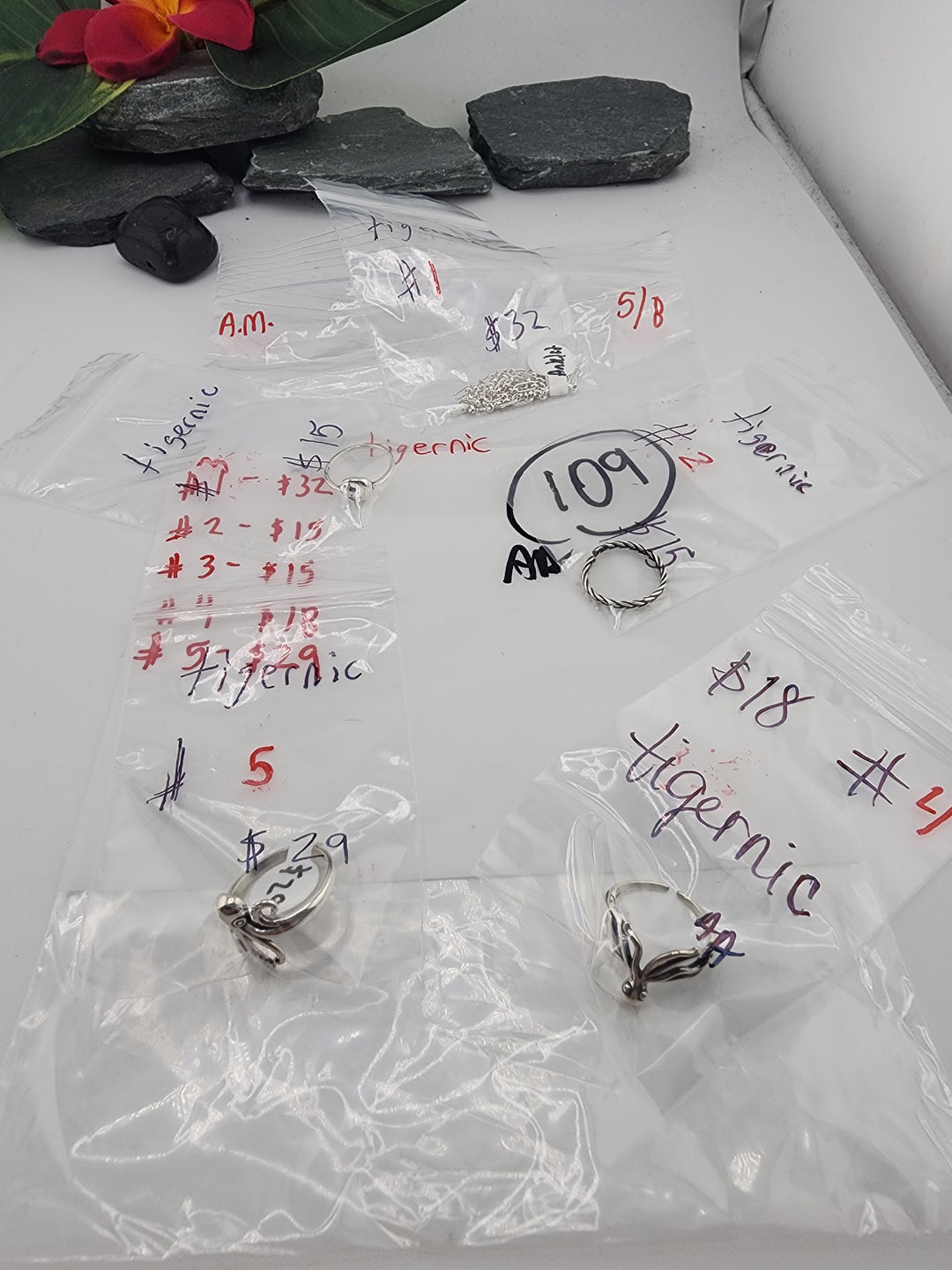Tigernic - 5/8/26 - 5 925 Sterling Silver Items