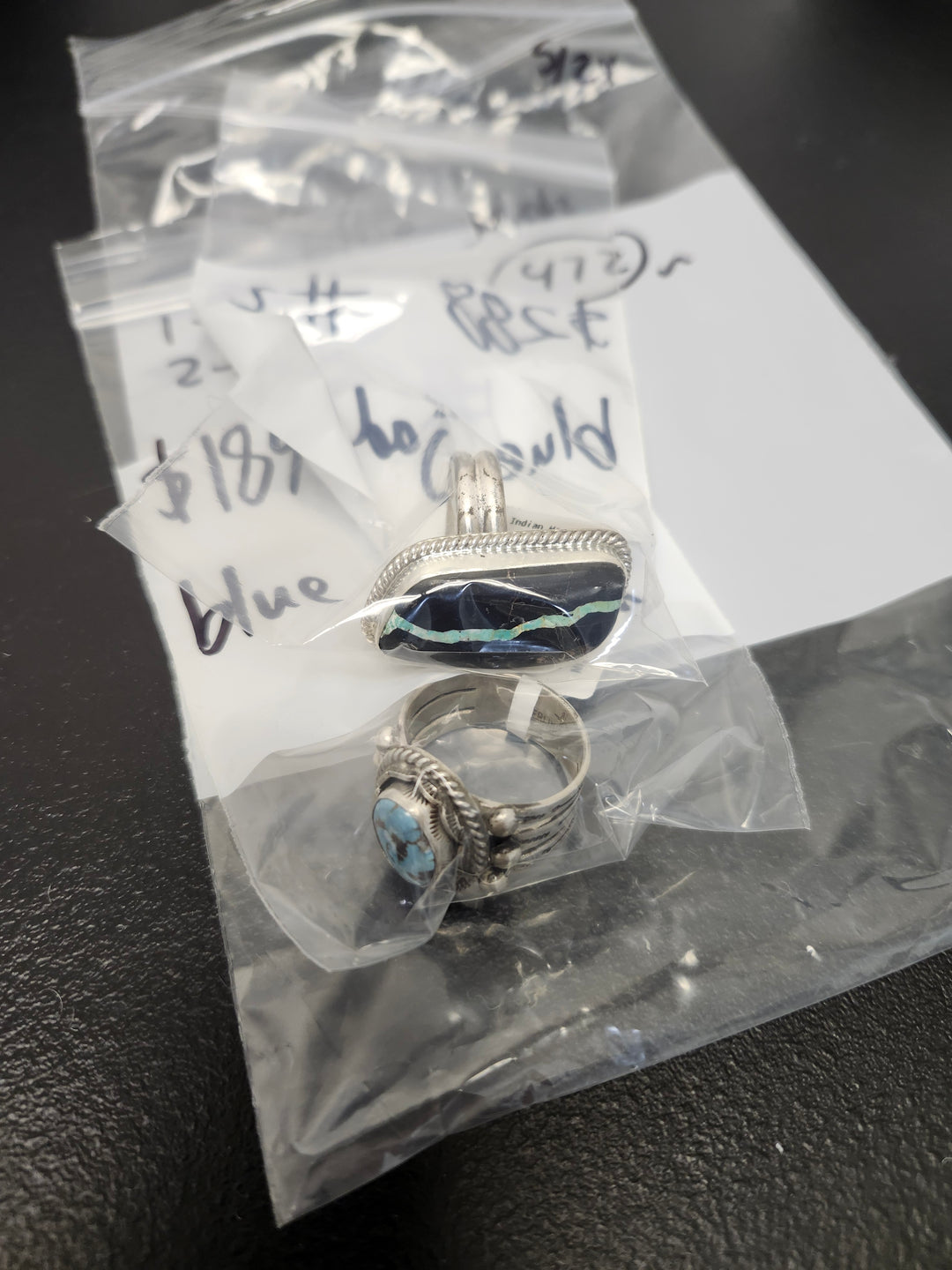 C.S. - RESERVED FOR: Blue Jade 7 - 6/17/2026 - 2 Sterling Silver Items