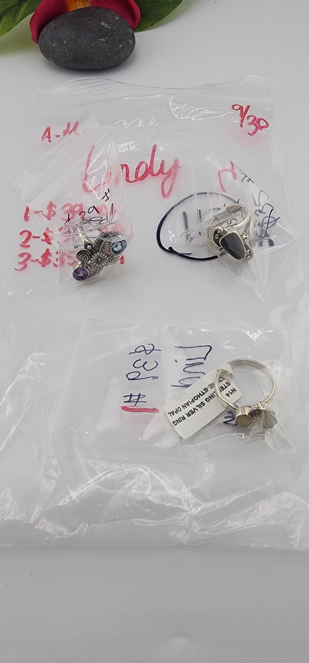 AM SHOW 48HR RESERVED FOR: Lindy - 9/30/2025 FL tiktok Live Show -  3 Sterling Silver Items