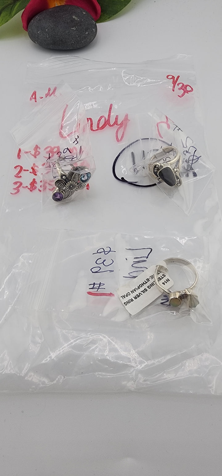 AM SHOW 48HR RESERVED FOR: Lindy - 9/30/2025 FL tiktok Live Show -  3 Sterling Silver Items