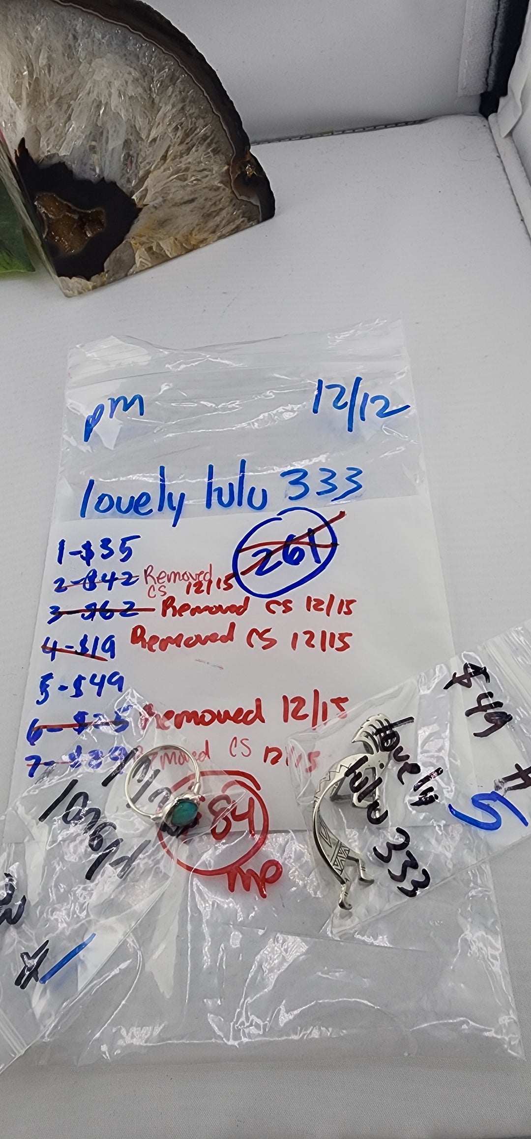 PM SHOW 48HR - RESERVED FOR: lovelylulu333 - 12/12/2025 tiktok Live Show - 2 Sterling Silver Items