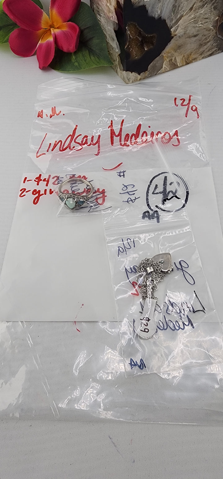 AM SHOW 48HR RESERVED FOR: Lindsay Medeiros - 12/9/2025 FL tiktok Live Show - 2 Sterling Silver Items