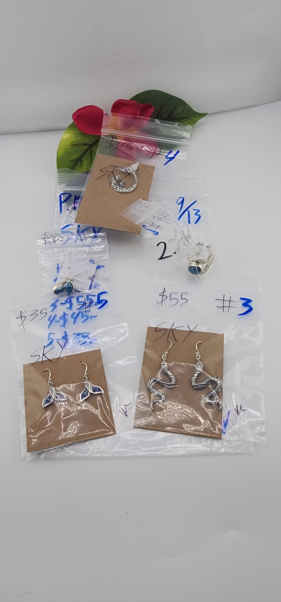 PM SHOW 48HR - RESERVED FOR: SKY - 9/13/2025 FL tiktok Live Show - 5 Sterling Silver Items