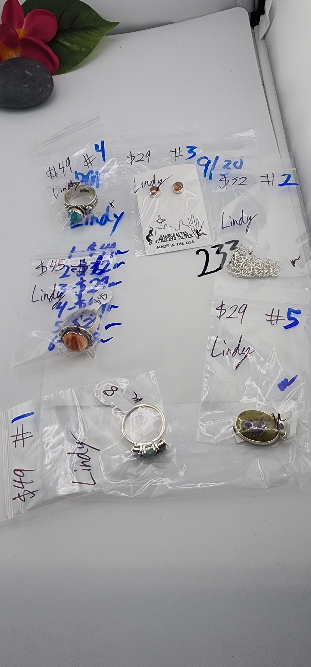 PM SHOW 48HR - RESERVED FOR: Lindy - 9/30/2025 FL tiktok Live Show - 6 Sterling Silver Items