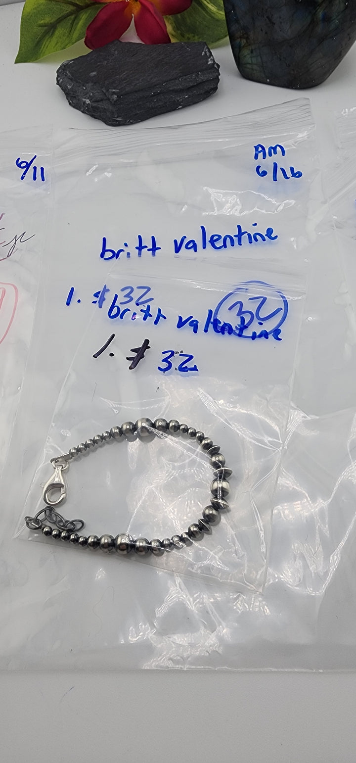 RESERVED FOR: britt valentine - 6/16/2025 tiktok A.M Live Show - 1 Sterling Silver Items
