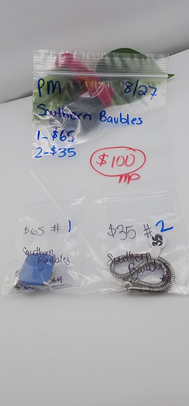 PM SHOW 48HR - RESERVED FOR: southern Baubles  - 8/27/2025 FL tiktok Live Show - 2 Sterling Silver Items