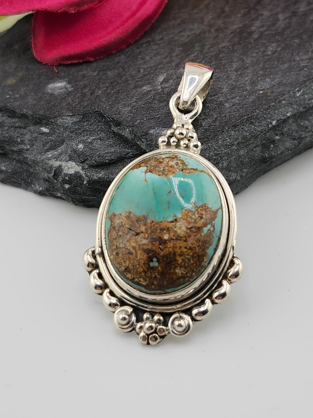 Royston Ribbon Turquoise Pendant