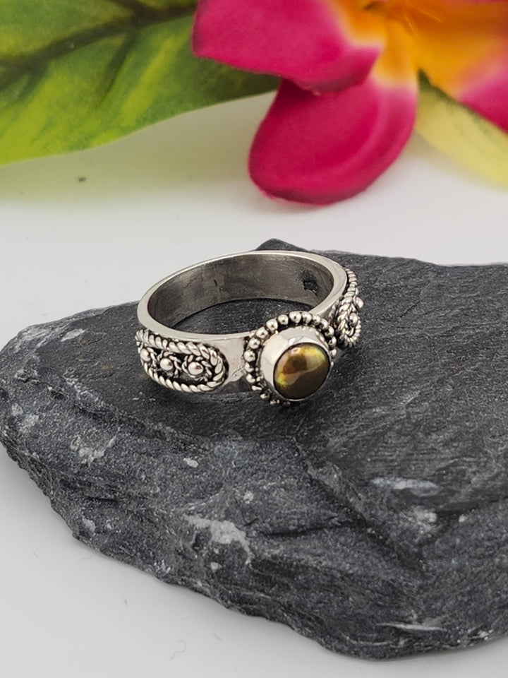 Champagne Mabe Pearl Bali Ring