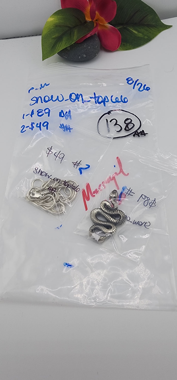 PM SHOW 48HR - RESERVED FOR:  - snow_on_top66 - 8/26/2025 FL tiktok Live Show - 2 Sterling Silver Items