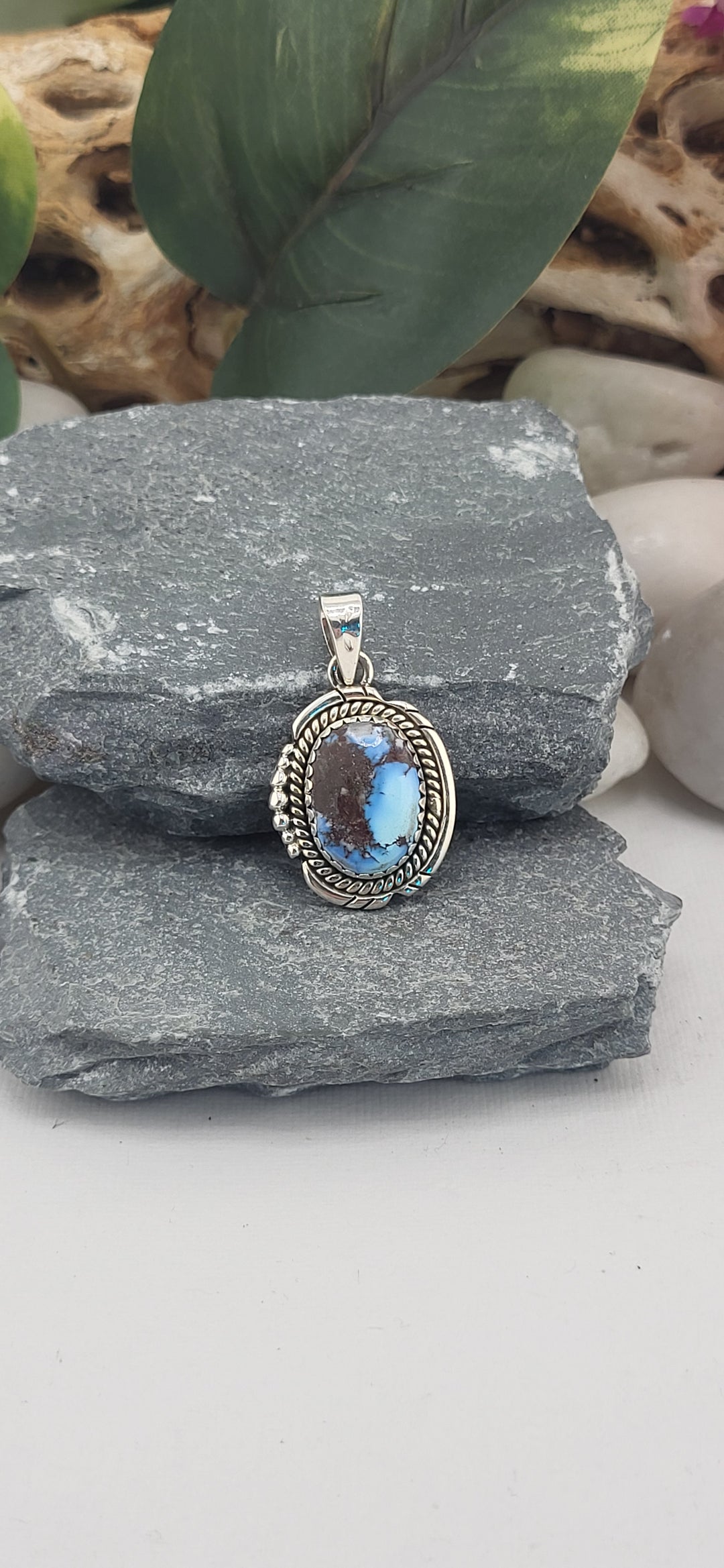 Golden Hills Turquoise Southwest Pendant