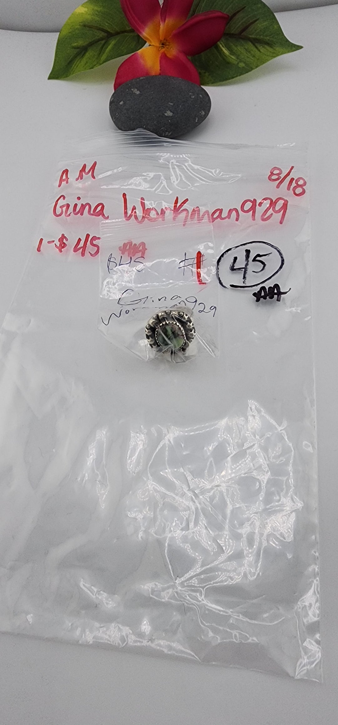 AM SHOW 48HR - RESERVED FOR: Gina Workman929 - 8/18/2025 FL tiktok Live Show - 1 Sterling Silver Items