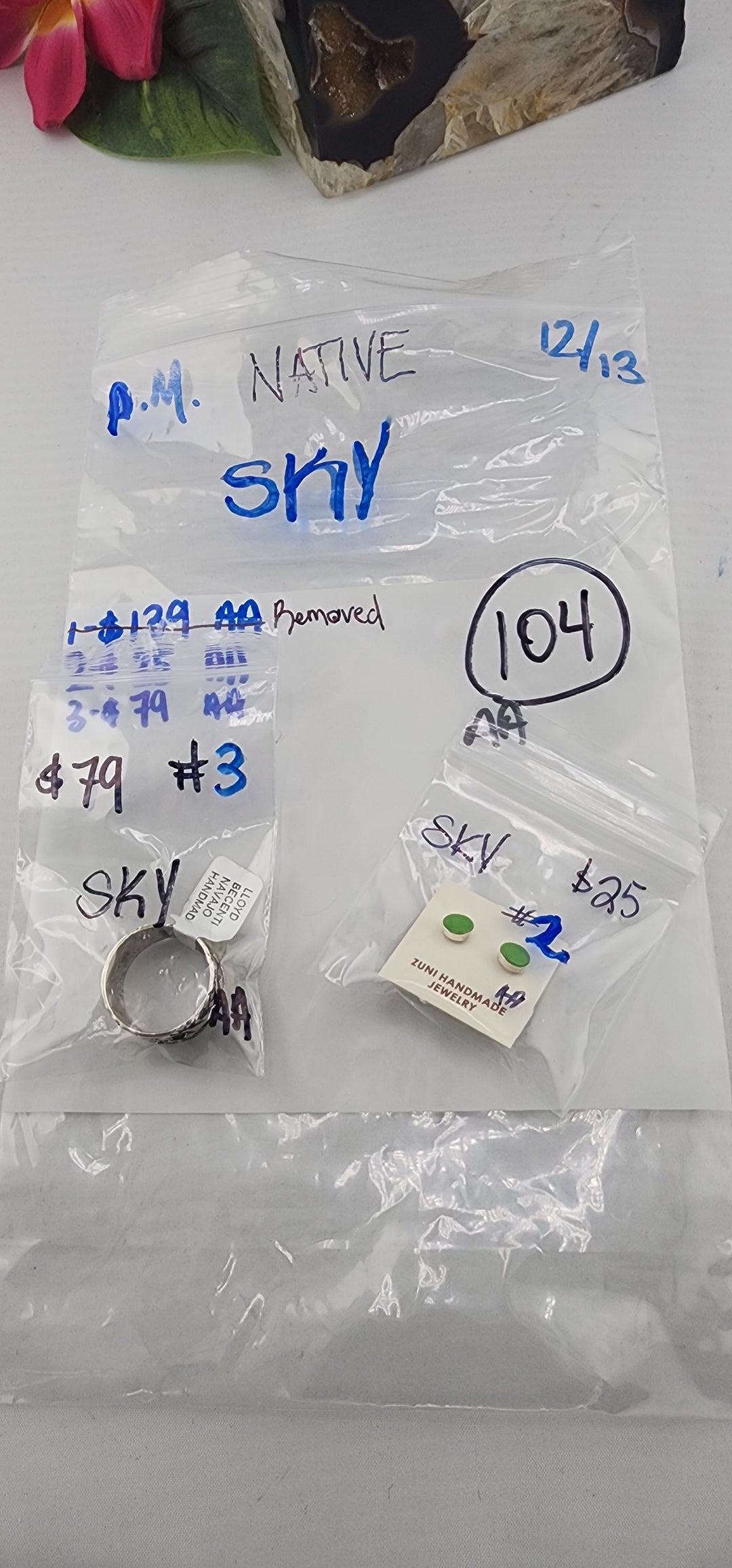 PM NATIVE SHOW 48HR - RESERVED FOR: SKY - 12/13/2025 tiktok Live Show - 2 Sterling Silver Items