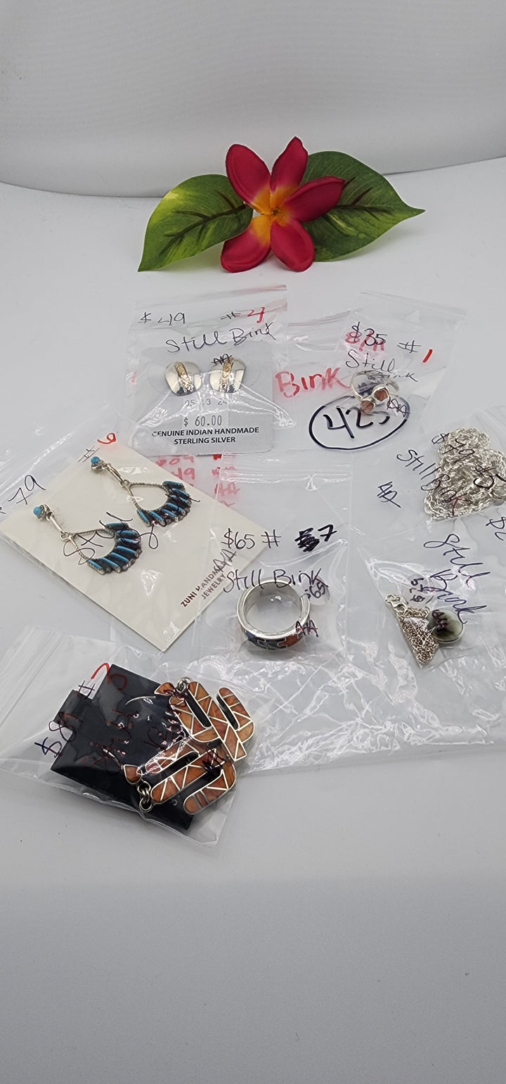 AM SHOW 48HR - RESERVED FOR: Still Bink - 8/11/2025 FL tiktok Live Show - 7 Sterling Silver Items