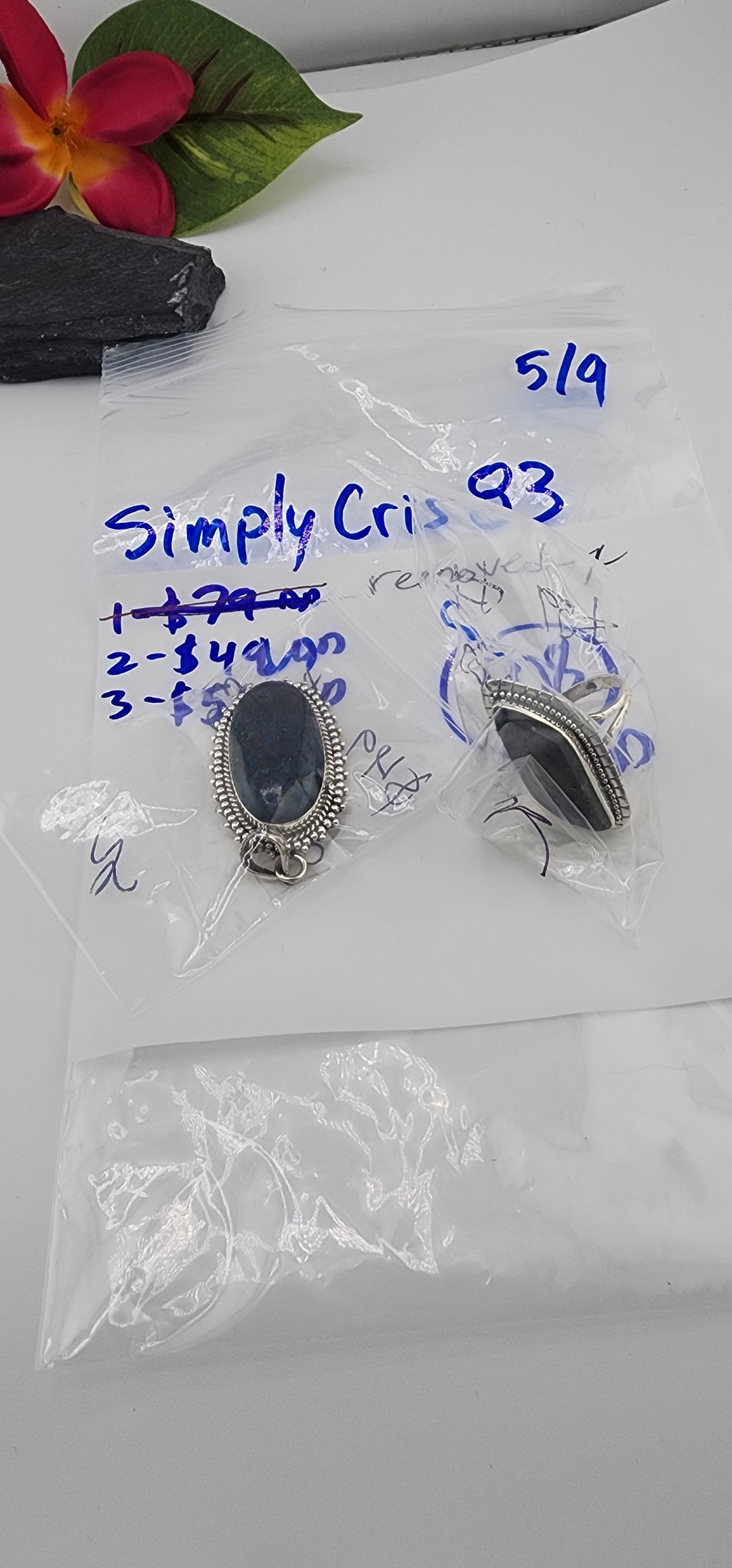 RESERVED FOR: SimplyCris83 - 5/9/2025 tiktok Live Show - 2 Sterling Silver Items