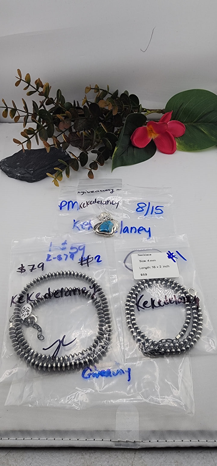 PM SHOW 48HR - RESERVED FOR:  kekedelaney- 8/15/2025 FL tiktok Live Show -2  Sterling Silver Items