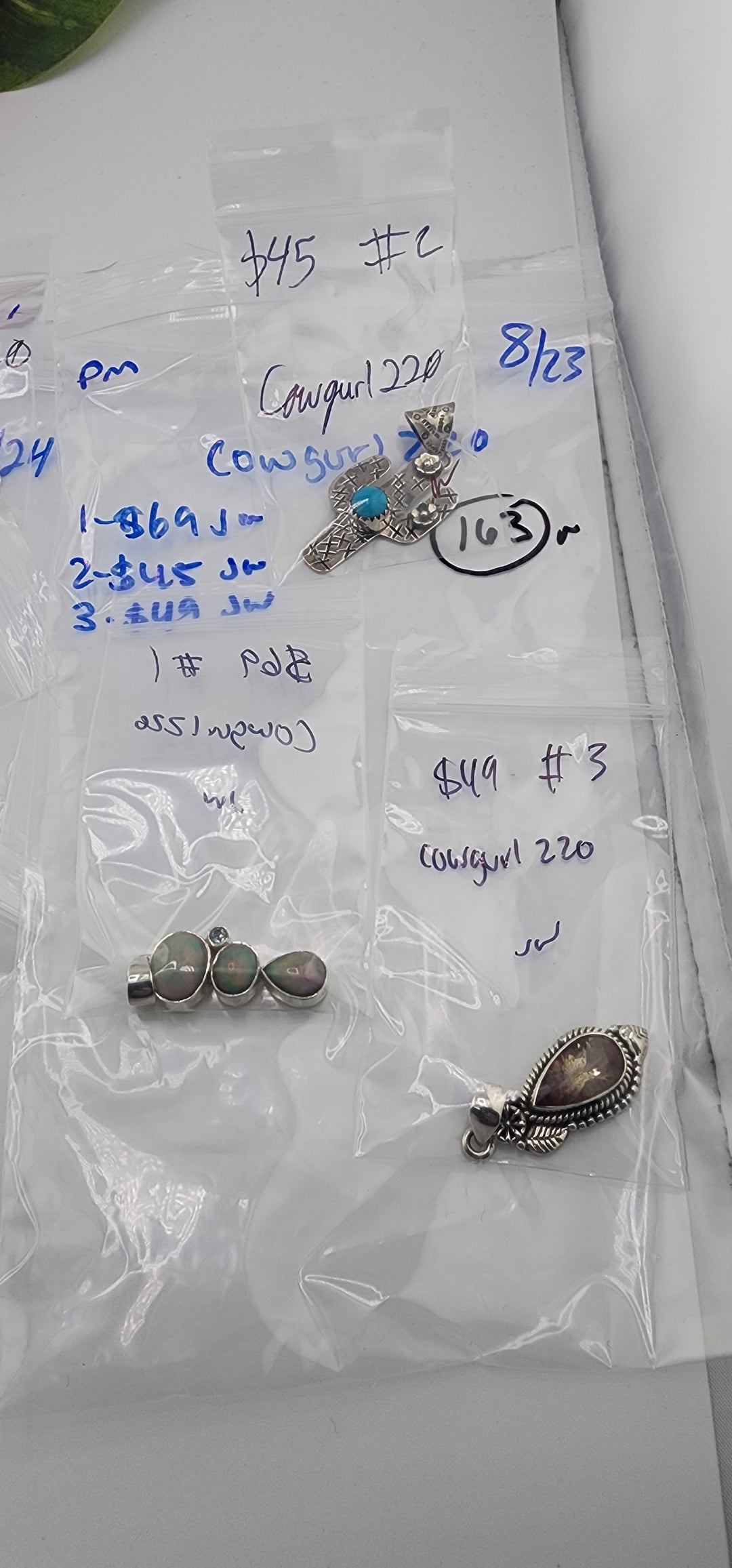 PM SHOW 48HR - RESERVED FOR:  Cowgurl220- 8/23/2025 FL tiktok Live Show -3  Sterling Silver Items