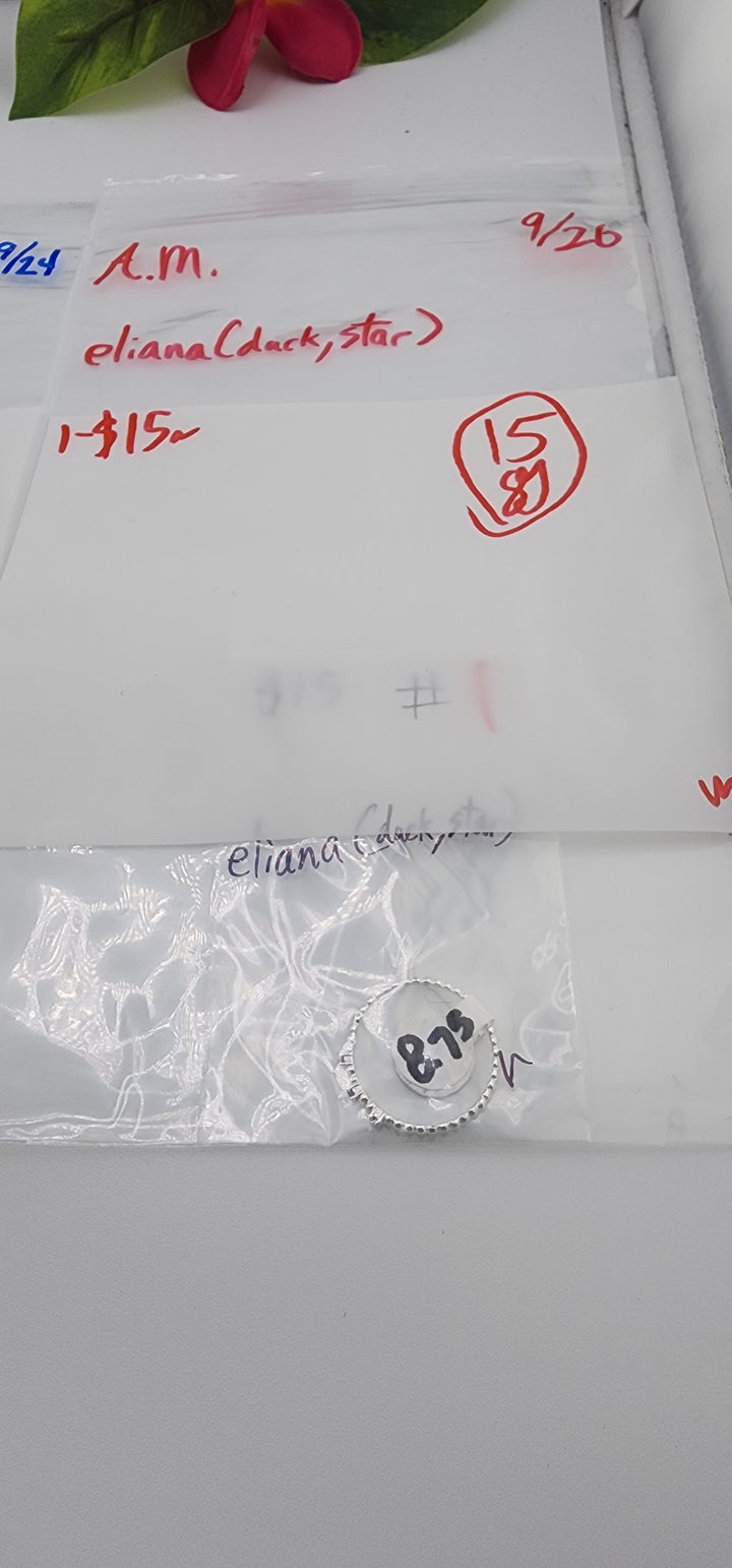 AM SHOW 48HR RESERVED FOR: eliana🦆💫- 9/26/2025 FL tiktok Live Show - 1 Sterling Silver Items
