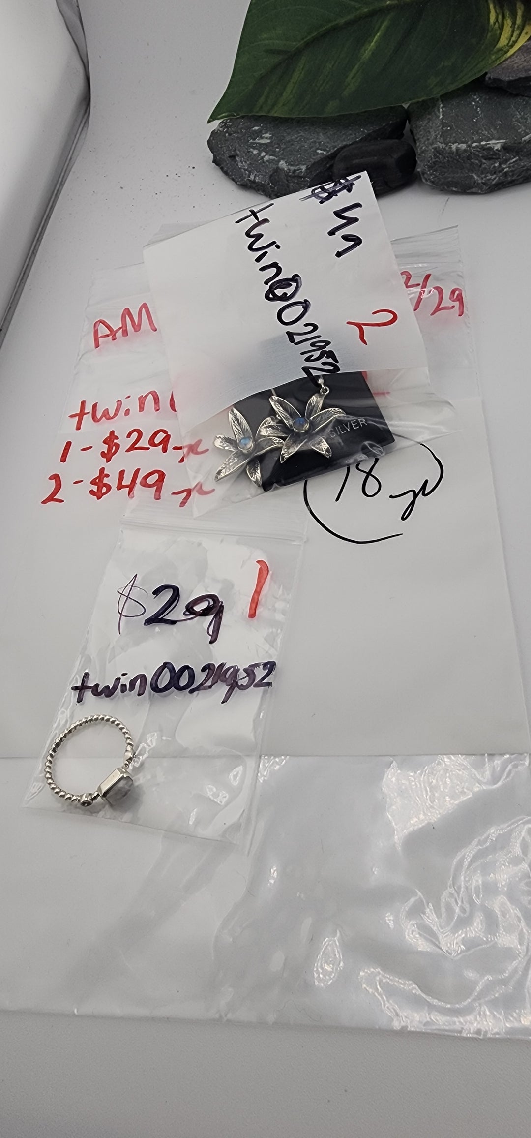 AM SHOW 48HR RESERVED FOR: twin0021952 - 12/29/2025 FL tiktok Live Show - 2 Sterling Silver Items