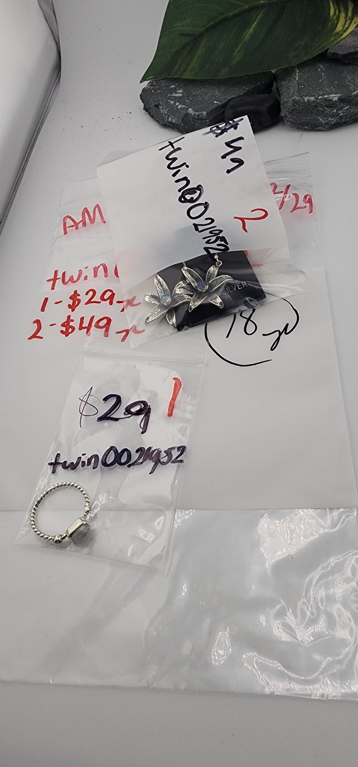 AM SHOW 48HR RESERVED FOR: twin0021952 - 12/29/2025 FL tiktok Live Show - 2 Sterling Silver Items