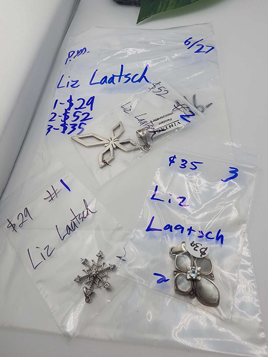 Liz Laatsch - 6/27/26 PM - 3 925 Sterling Silver