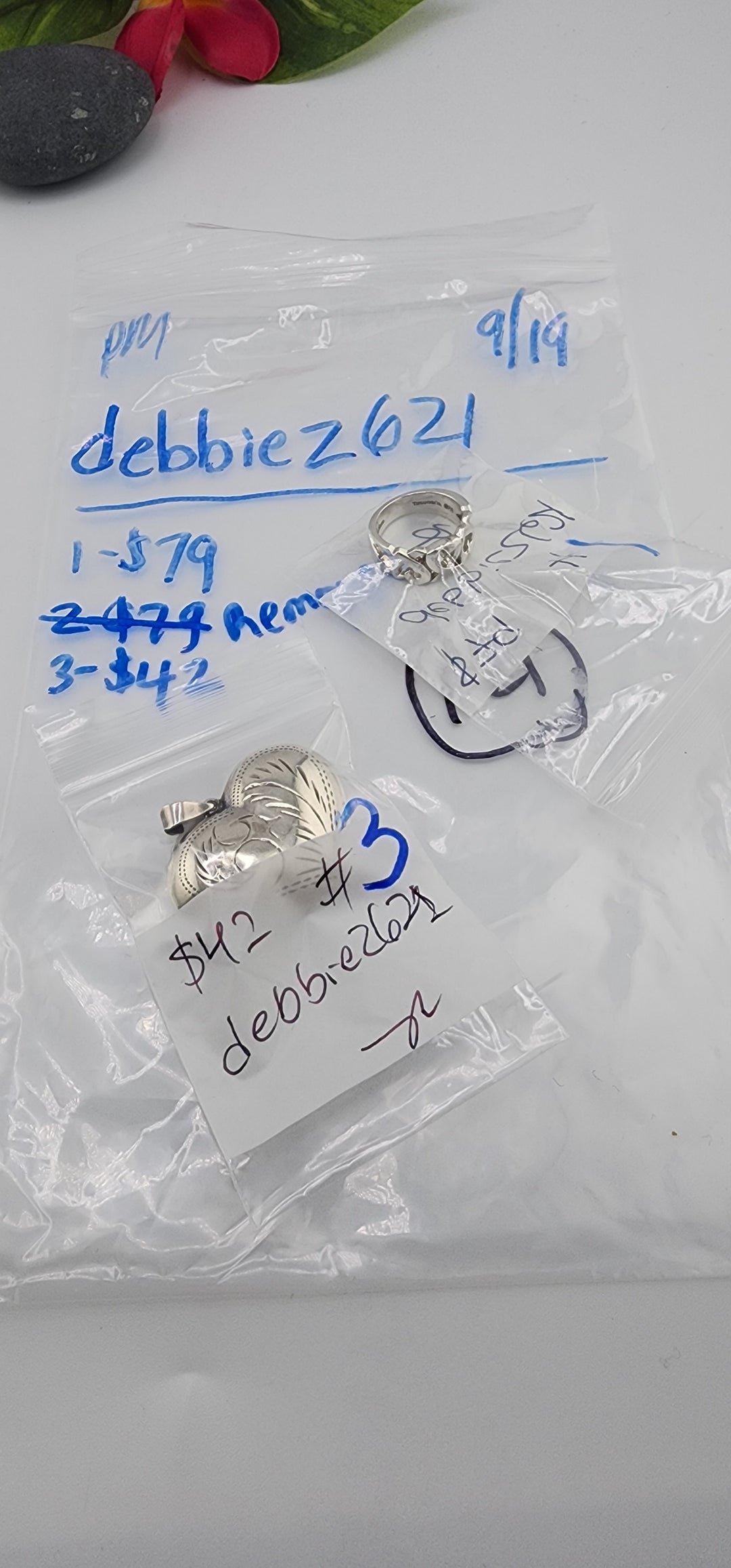 PM SHOW 48HR - RESERVED FOR: debbiez621 - 9/19/2025 FL tiktok Live Show - 2 Sterling Silver Items