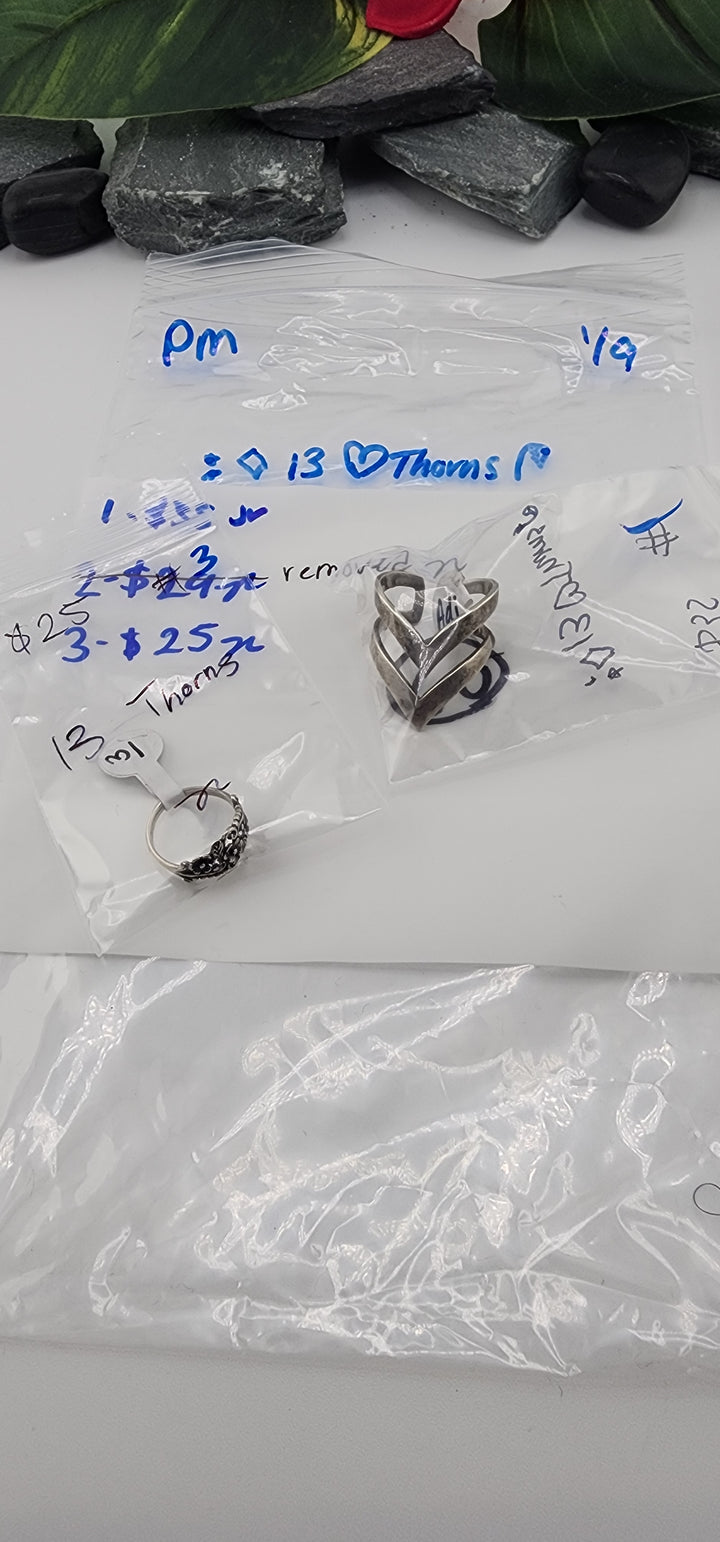 Custom sterling silver items - PM SHOW RESERVED FOR: ✨13🖤Thorns🥀 - 1/9/2026 tiktok Live Show - 2 Sterling Silver Items