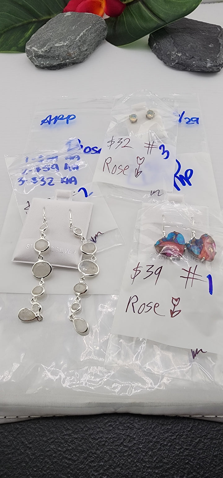 RESERVED FOR: Rose 🌷- 3/29/2025 The Collective Boutique App Live Show - 3 Sterling Silver Items