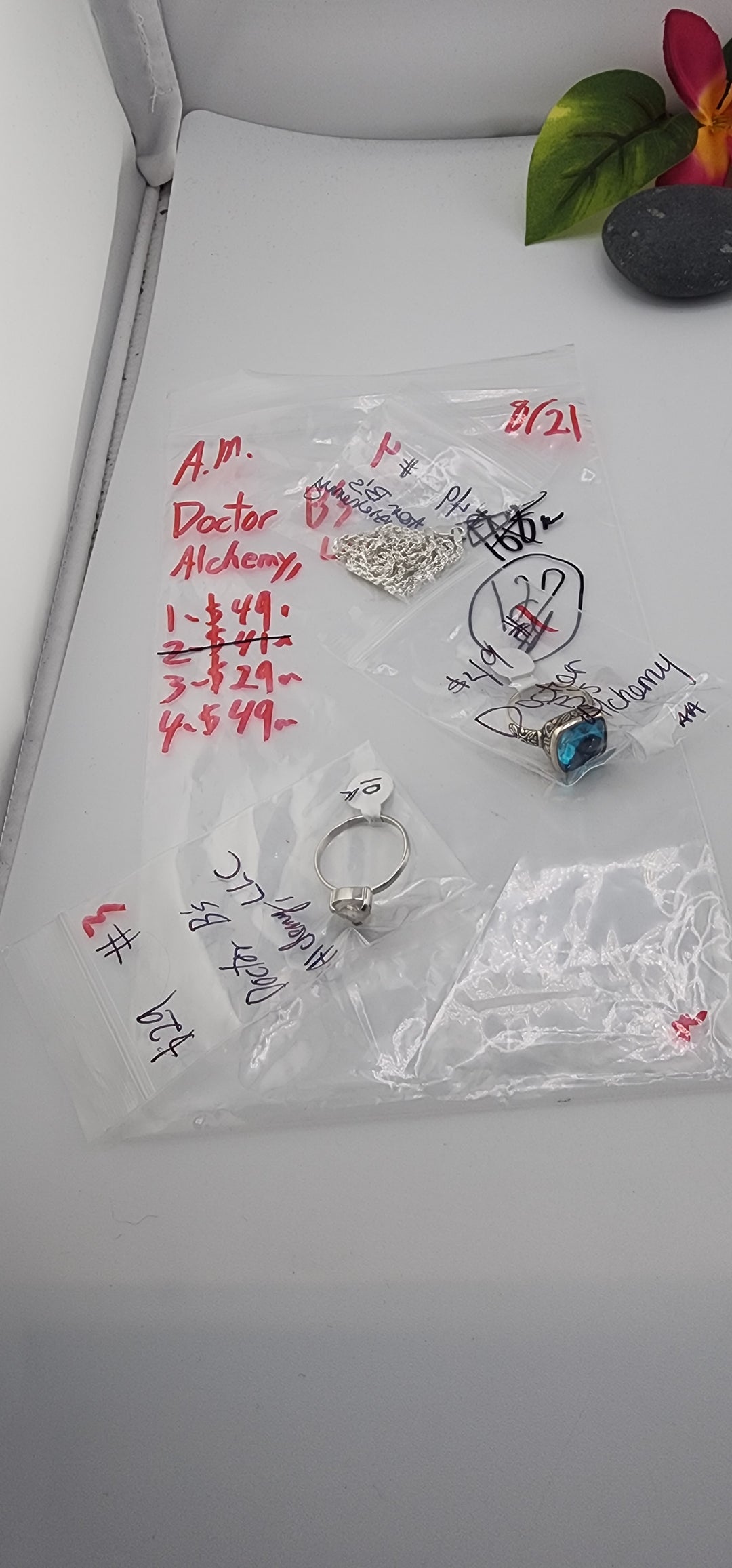 AM SHOW 48HR - RESERVED FOR: Doctor B's Alchemy - 8/21/2025 FL tiktok Live Show - 3 Sterling Silver Items