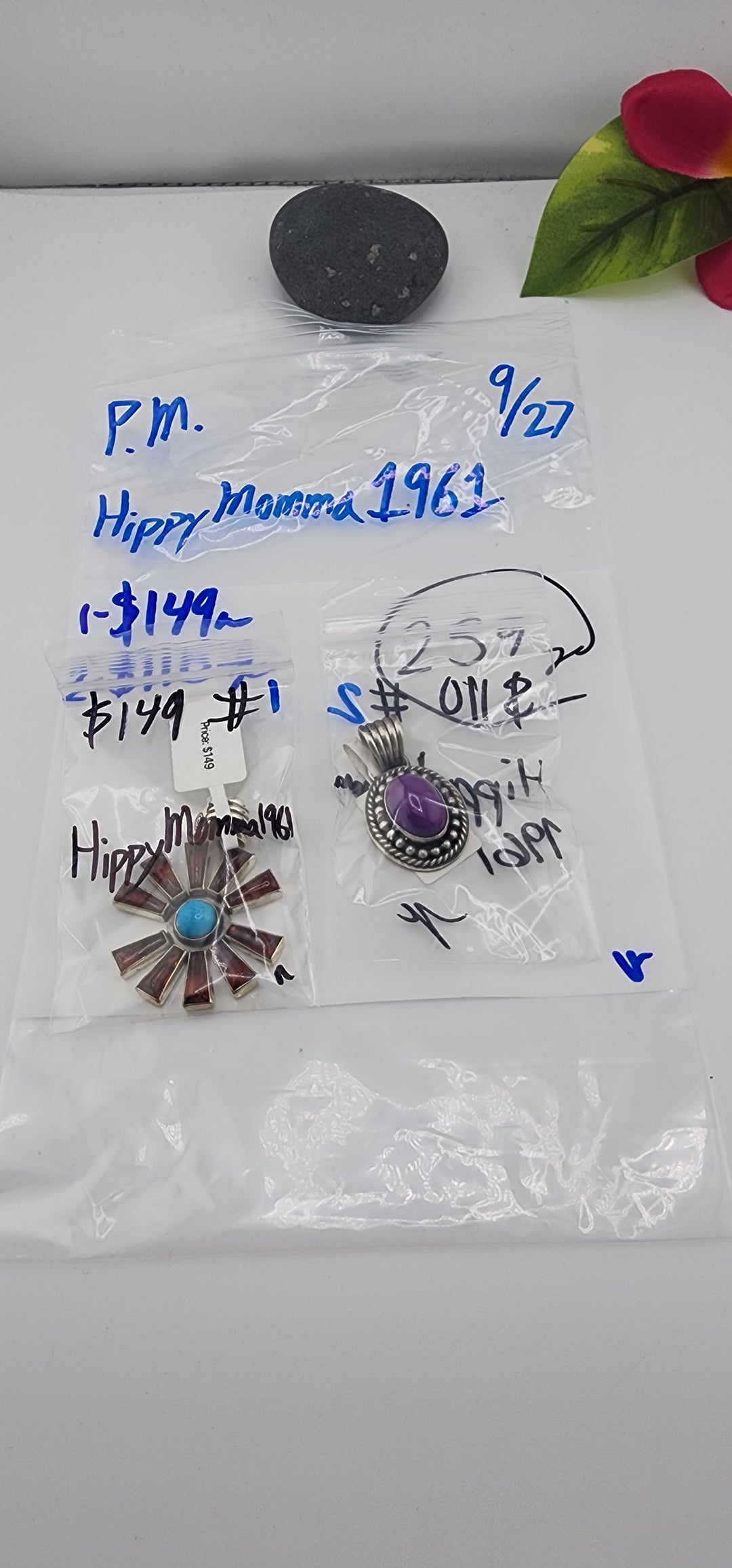 PM SHOW 48HR - RESERVED FOR: HippyMomma1961 - 9/27/2025 FL tiktok Live Show - 2 Sterling Silver Items