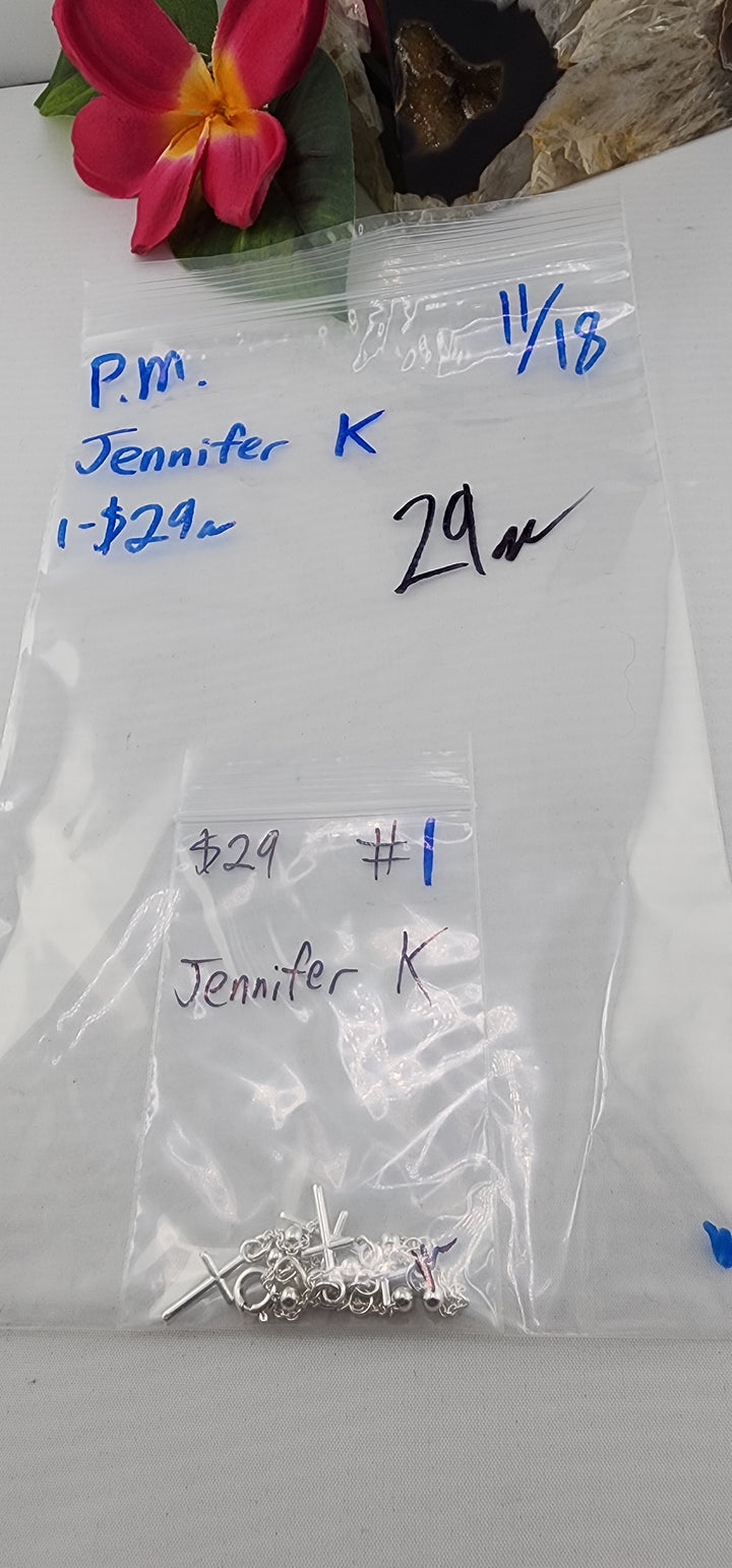 PM SHOW 48HR - RESERVED FOR: Jennifer K - 11/18/2025 tiktok Live Show - 1 Sterling Silver Items