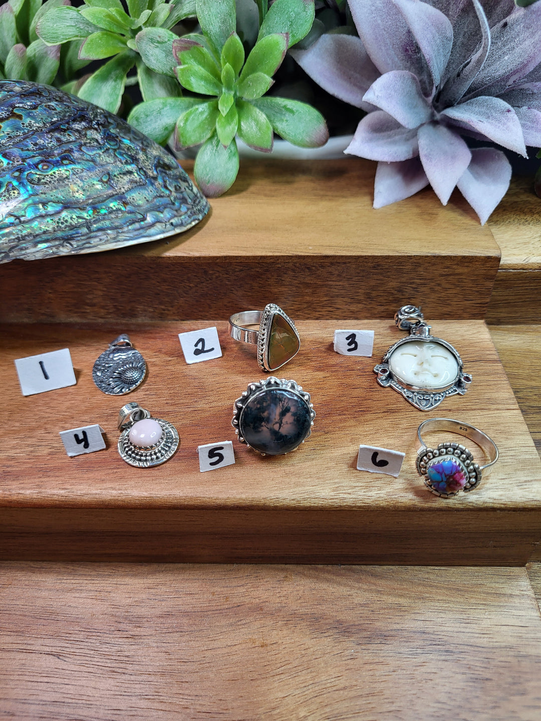 RESERVED FOR: cathymartell8 8/25/24- 6 Sterling Silver Items