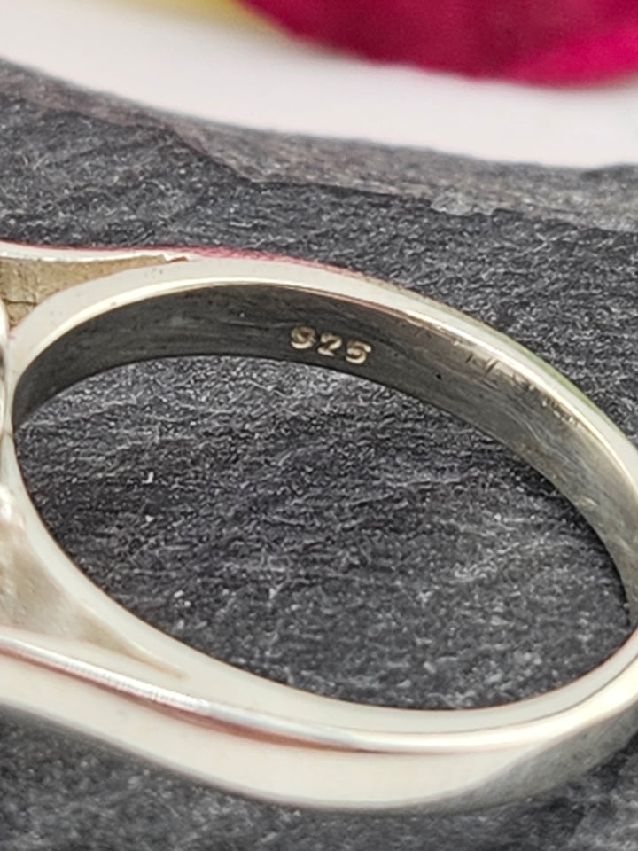 Cluster Black Onyx Ring Size 8