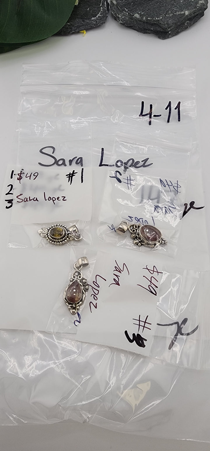 RESERVED FOR: Sara Lopez - 4/11/2025 The Collective Boutique App Live Show - 3 Sterling Silver Items