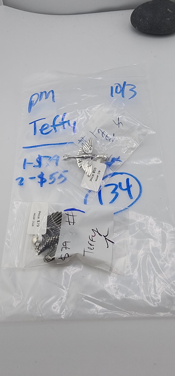 PM SHOW 48HR - RESERVED FOR: Teffy - 10/3/2025 FL tiktok Live Show - 2 Sterling Silver Items