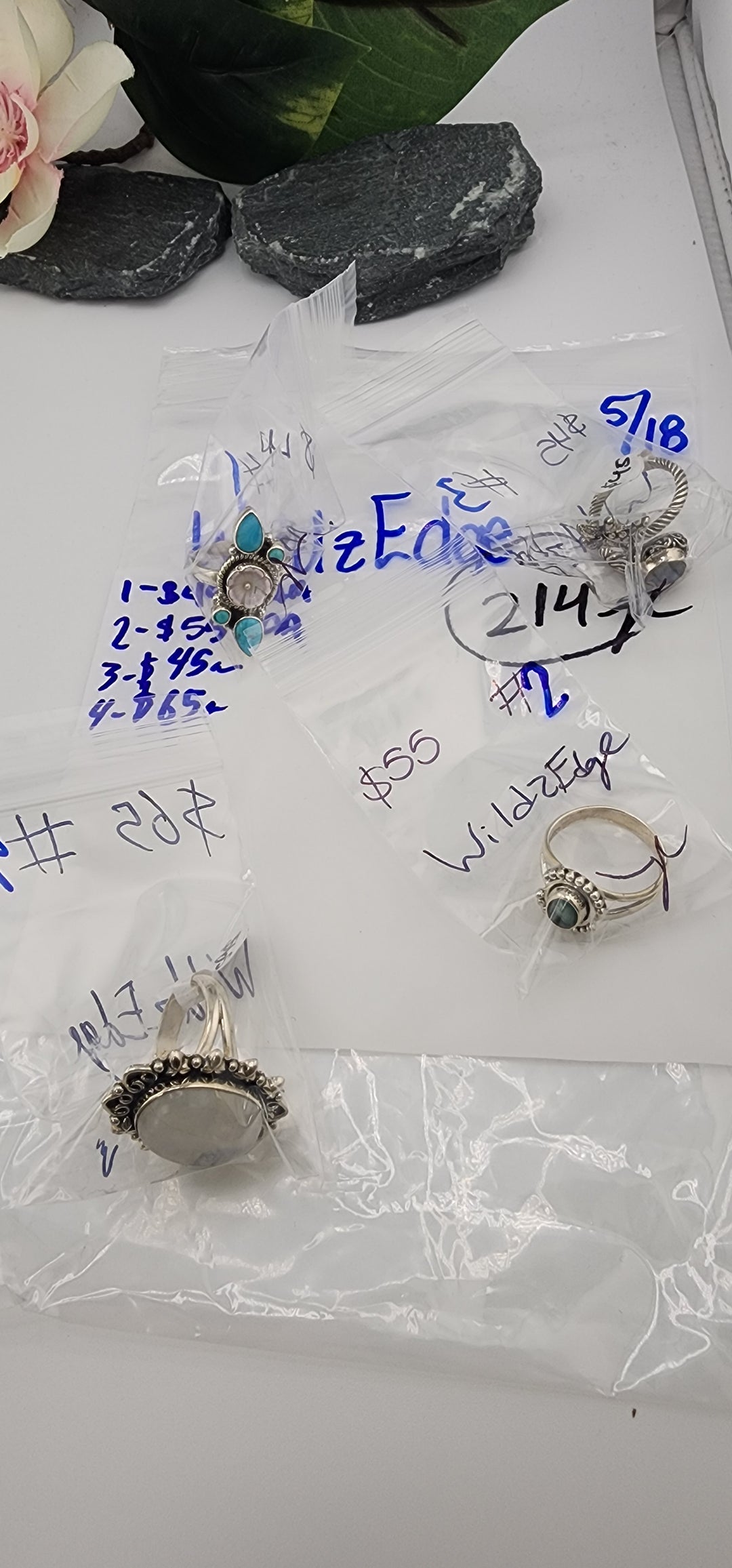 RESERVED FOR: WildzEdge - 5/18/2025 tiktok Live Show - 4 Sterling Silver Items