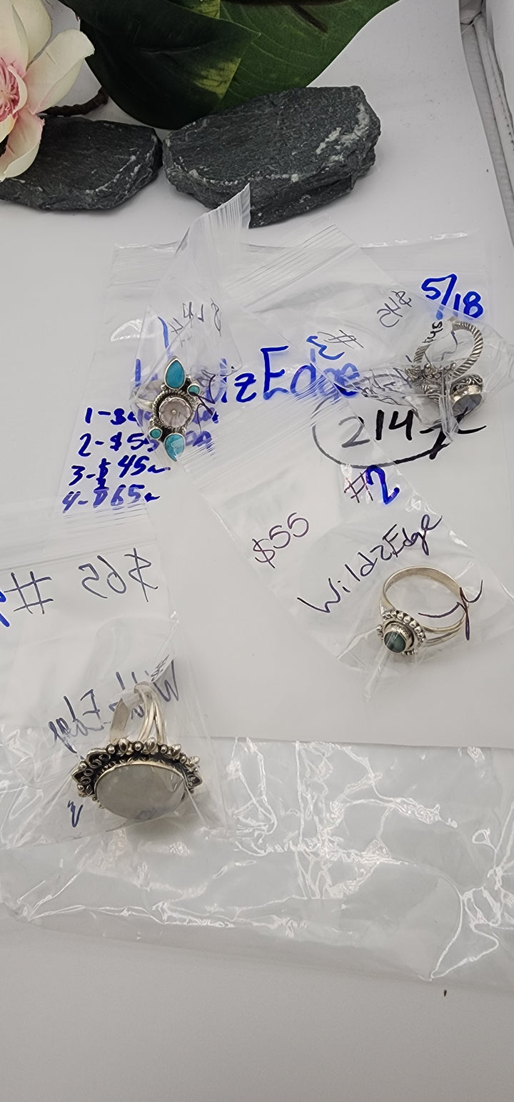 RESERVED FOR: WildzEdge - 5/18/2025 tiktok Live Show - 4 Sterling Silver Items