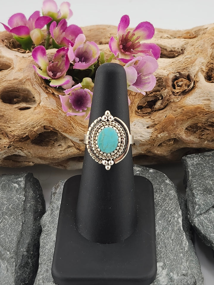 Kingman Turquoise Ring Size 5.75
