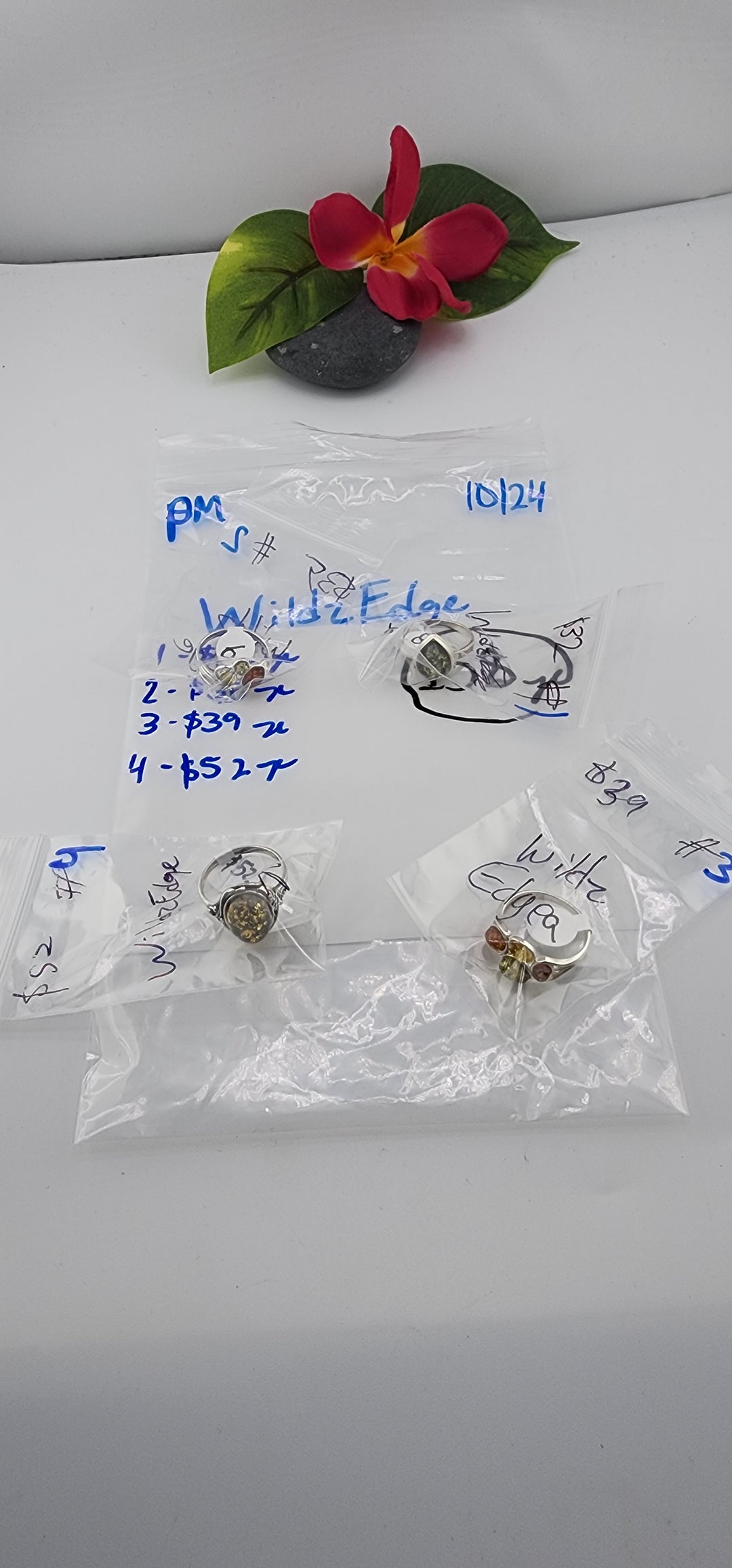 PM SHOW 48HR - RESERVED FOR: WildzEdge - 10/24/2025 FL tiktok Live Show - 4 Sterling Silver Items