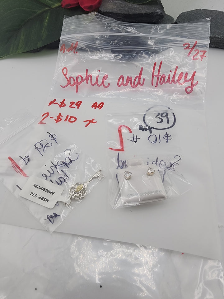 Sophie and Hailey💙- 2/27/26 - 2  925 Sterling Silver Items