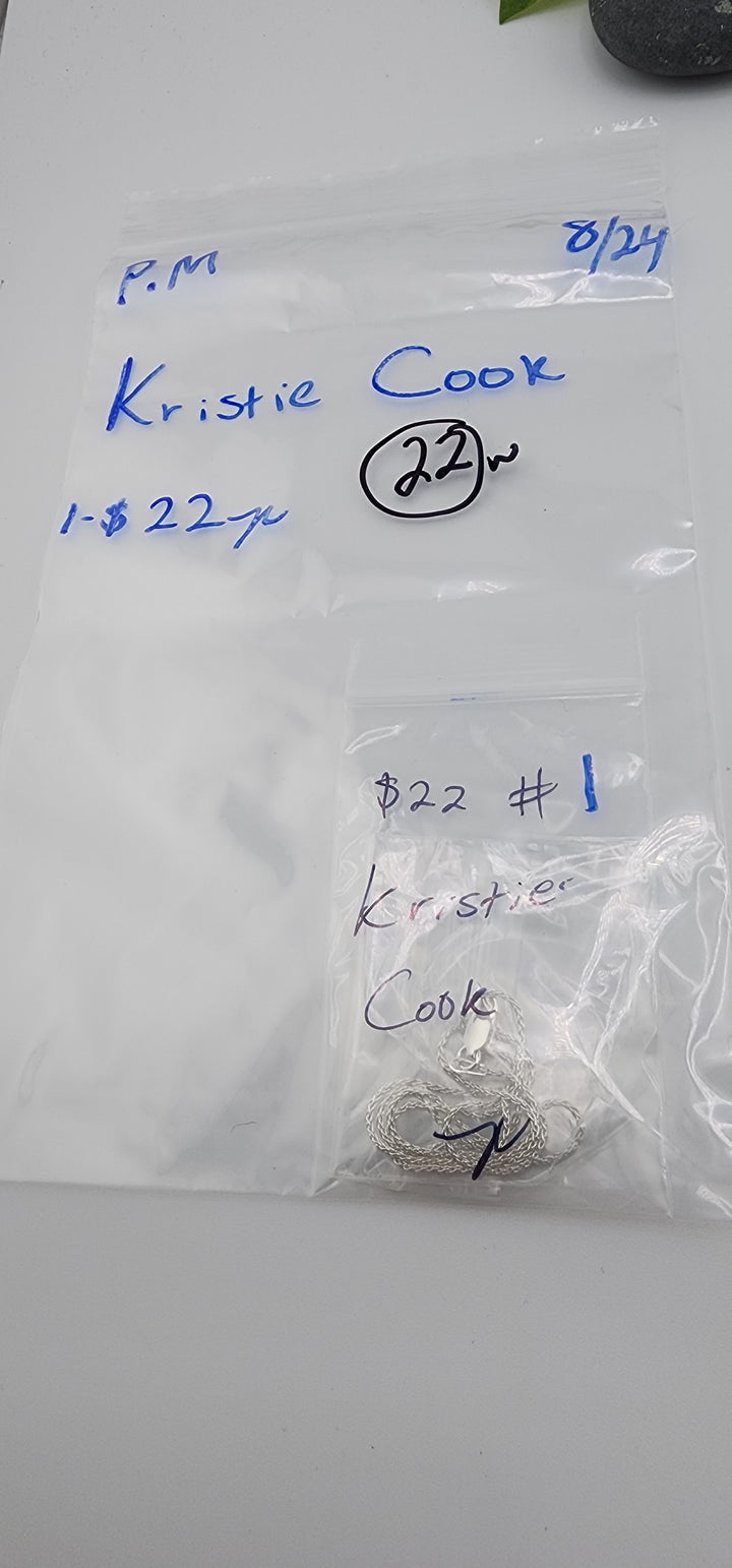 PM SHOW 48HR - RESERVED FOR:  Kristie Cook- 8/24/2025 FL tiktok Live Show - 1 Sterling Silver Items