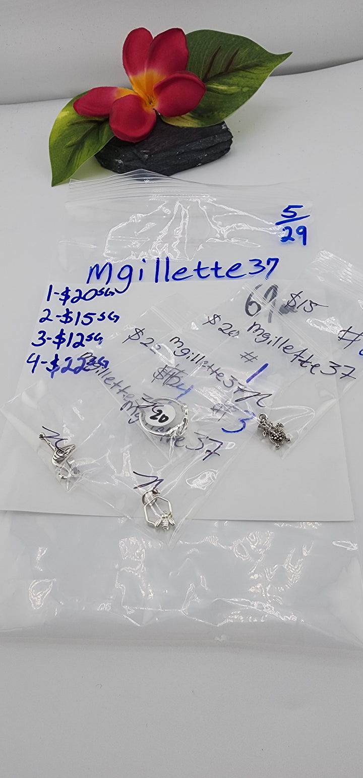 RESERVED FOR: mgillette37 - 5/29/2025 tiktok Live Show - 4 Sterling Silver Items