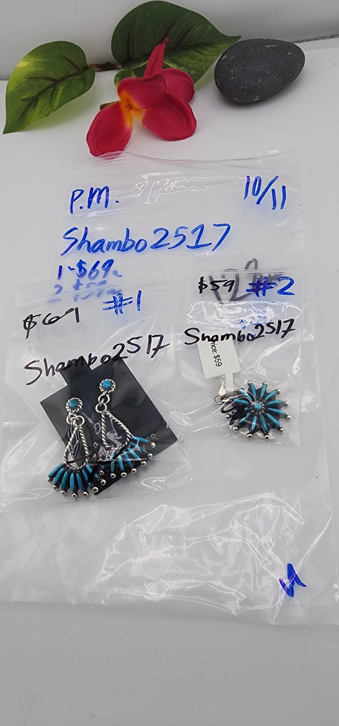 PM SHOW 48HR - RESERVED FOR: Shambo2517 - 10/11/2025 FL tiktok Live Show - 2 Sterling Silver Items