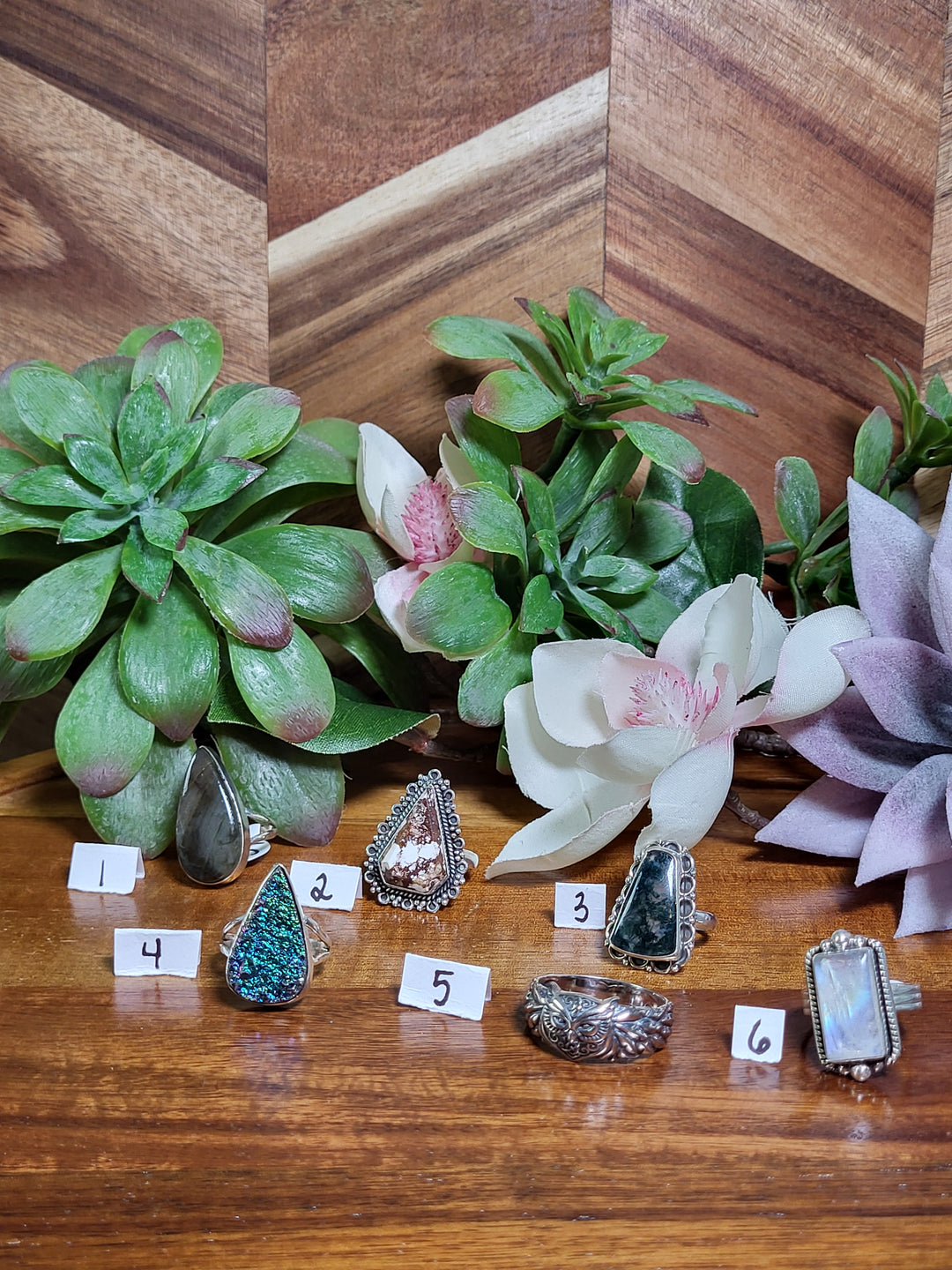 RESERVED FOR: Crystal Marks 8/9/24- 6 Sterling Silver Items