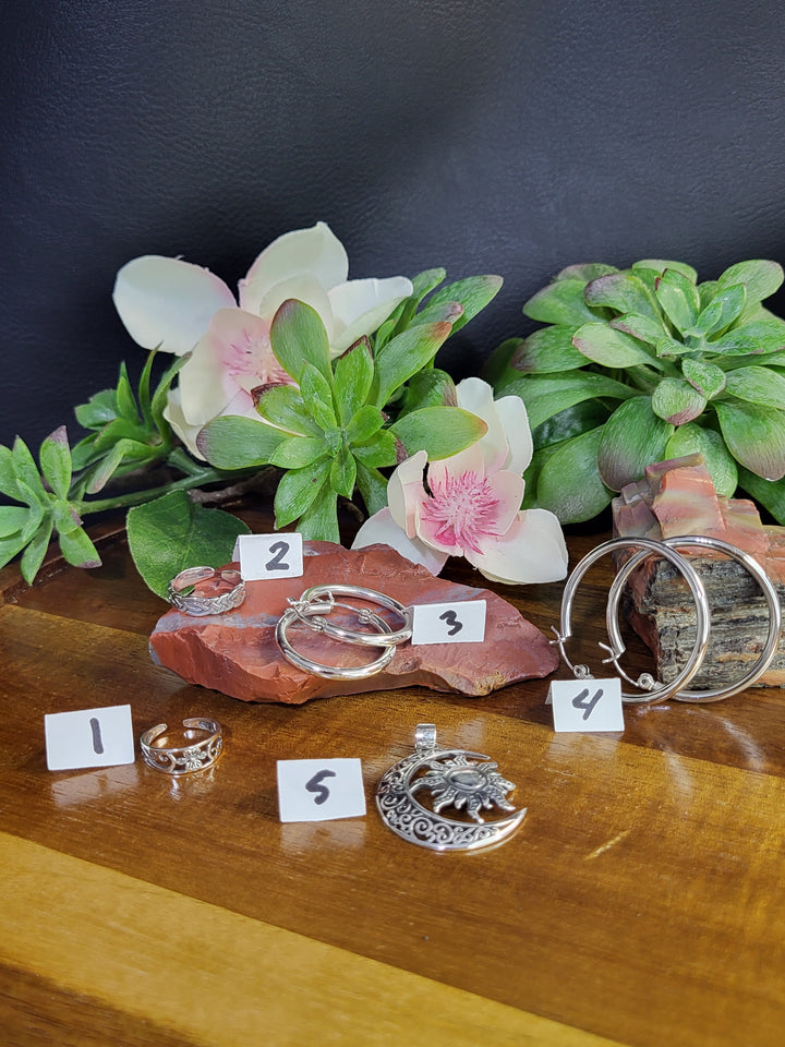 RESERVED FOR: Carrie Michelle 7/13/24- 5 Sterling Silver Items