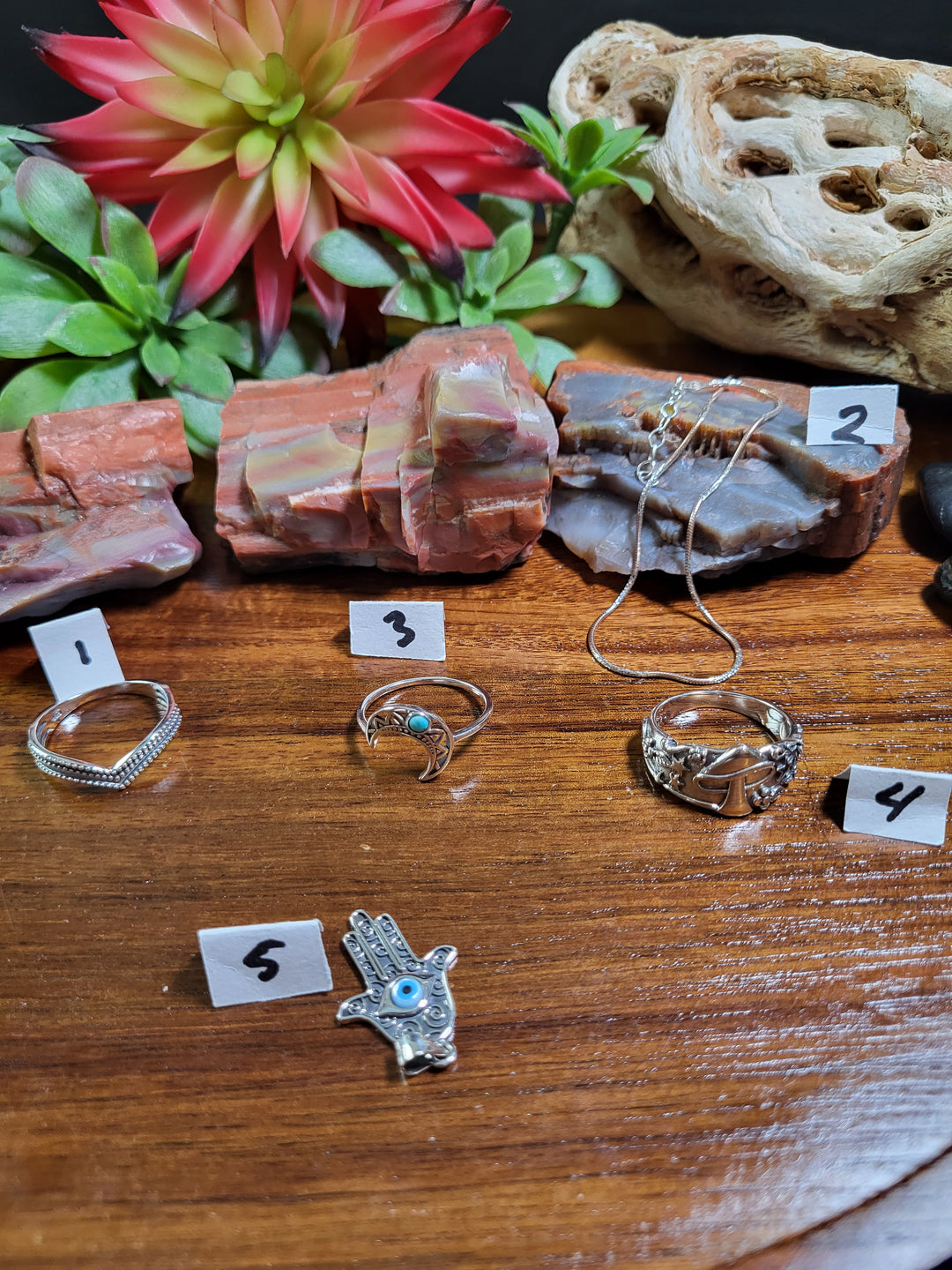 RESERVED FOR: ande 7/25/24- 5 Sterling Silver Items