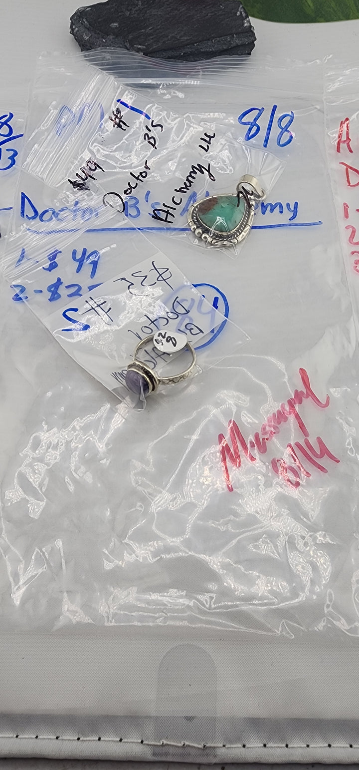 PM SHOW 48HR - RESERVED FOR: Doctor B's Alchemy - 8/8/2025 FL tiktok Live Show - 2 Sterling Silver Items