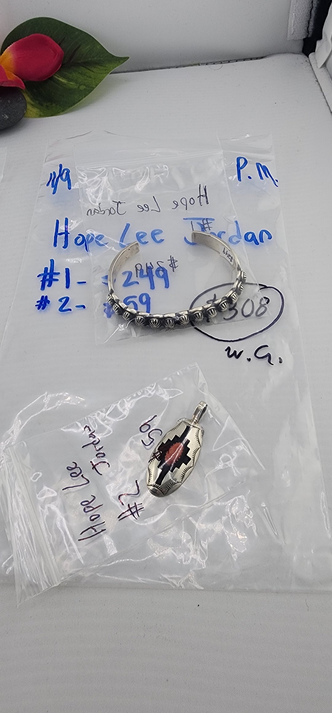 PM SHOW 48HR - RESERVED FOR: Hope Lee Jordan - 11/9/2025 tiktok Live Show - 2 Sterling Silver Items
