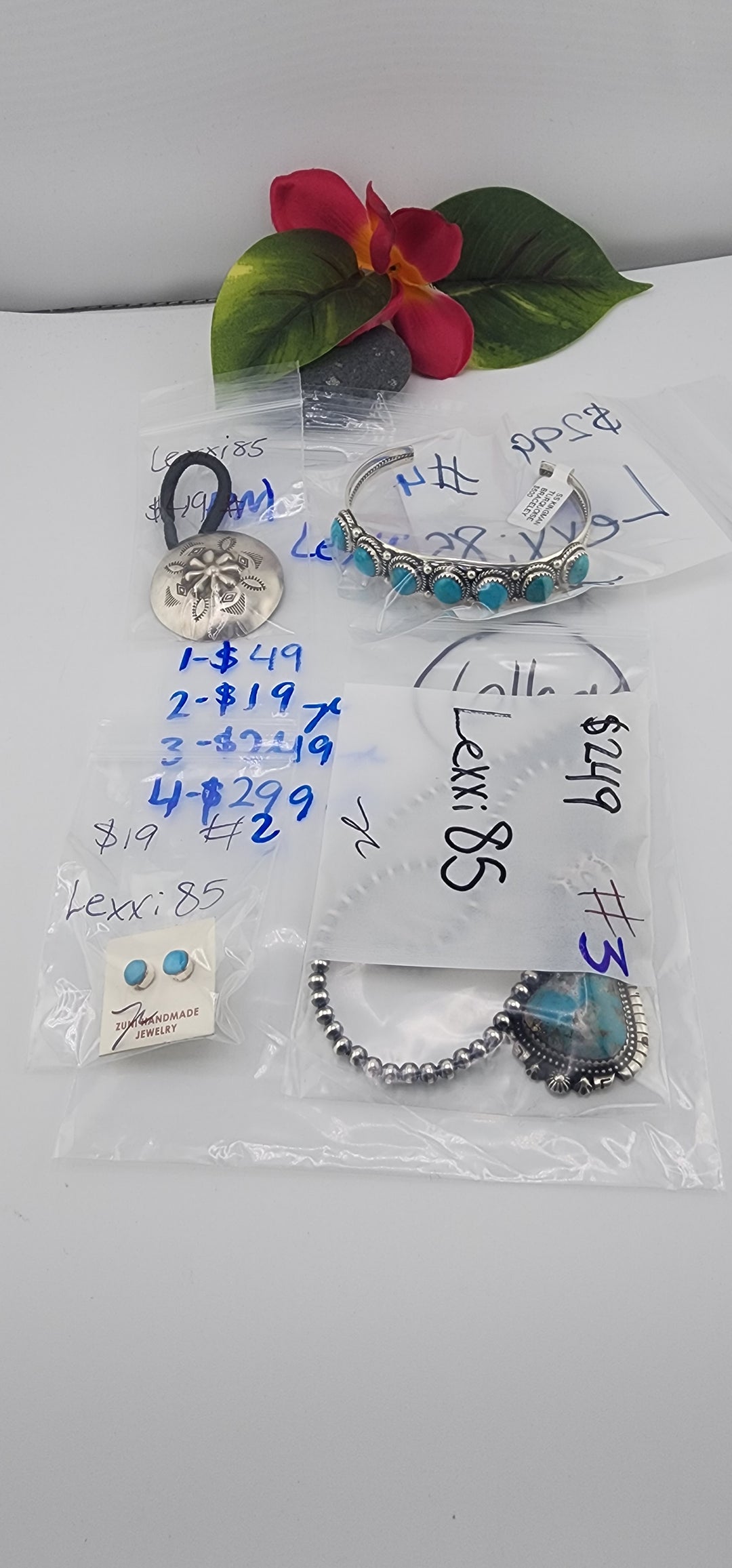 PM SHOW 48HR - RESERVED FOR: Lexxi85 - 8/30/2025 FL tiktok Live Show - 4 Sterling Silver Items